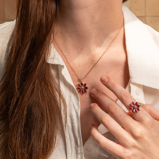 Flowever Ruby Pendant