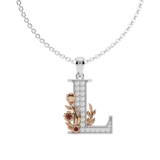 Everbloom Initials Pendant "L"
