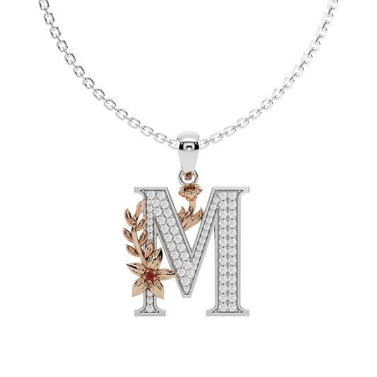 Everbloom Initials Pendant "M"