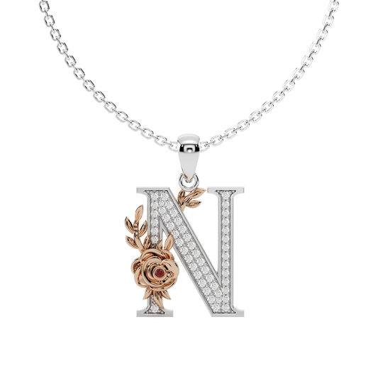 Everbloom Initials Pendant "N"