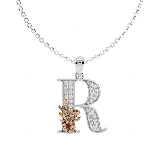 Everbloom Initials Pendant "R"