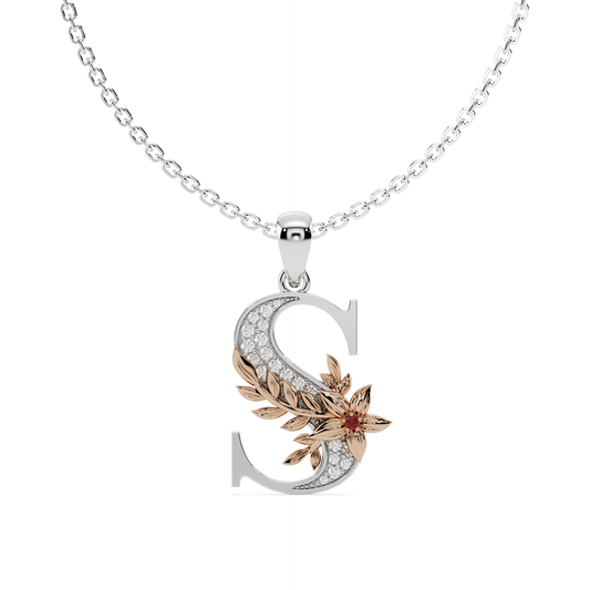 Everbloom Initials Pendant "S"