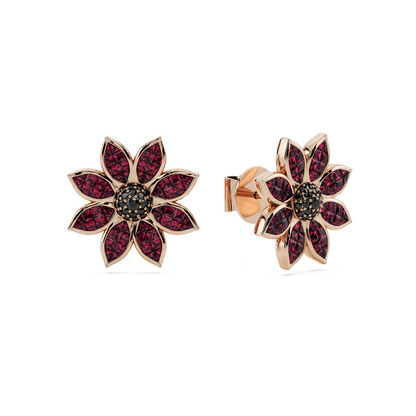 Flowever Ruby Earring