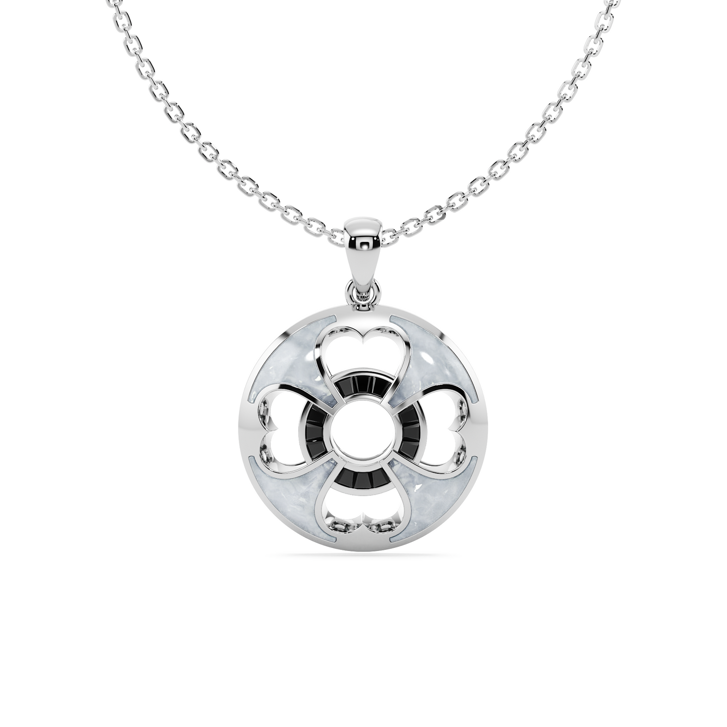 Lucky Black Diamond Pendant