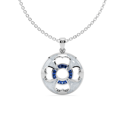 Lucky Blue Sapphire Pendant