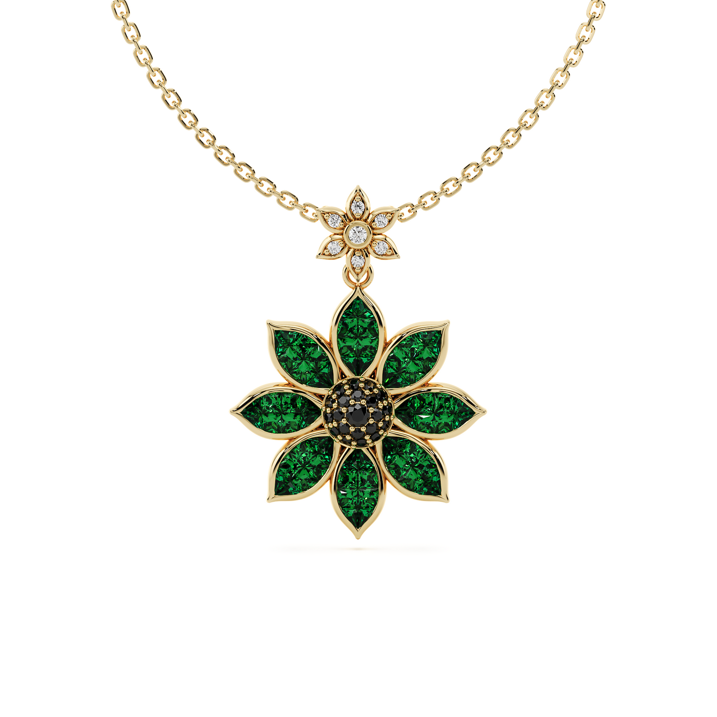 Flowever Green Garnet Pendant