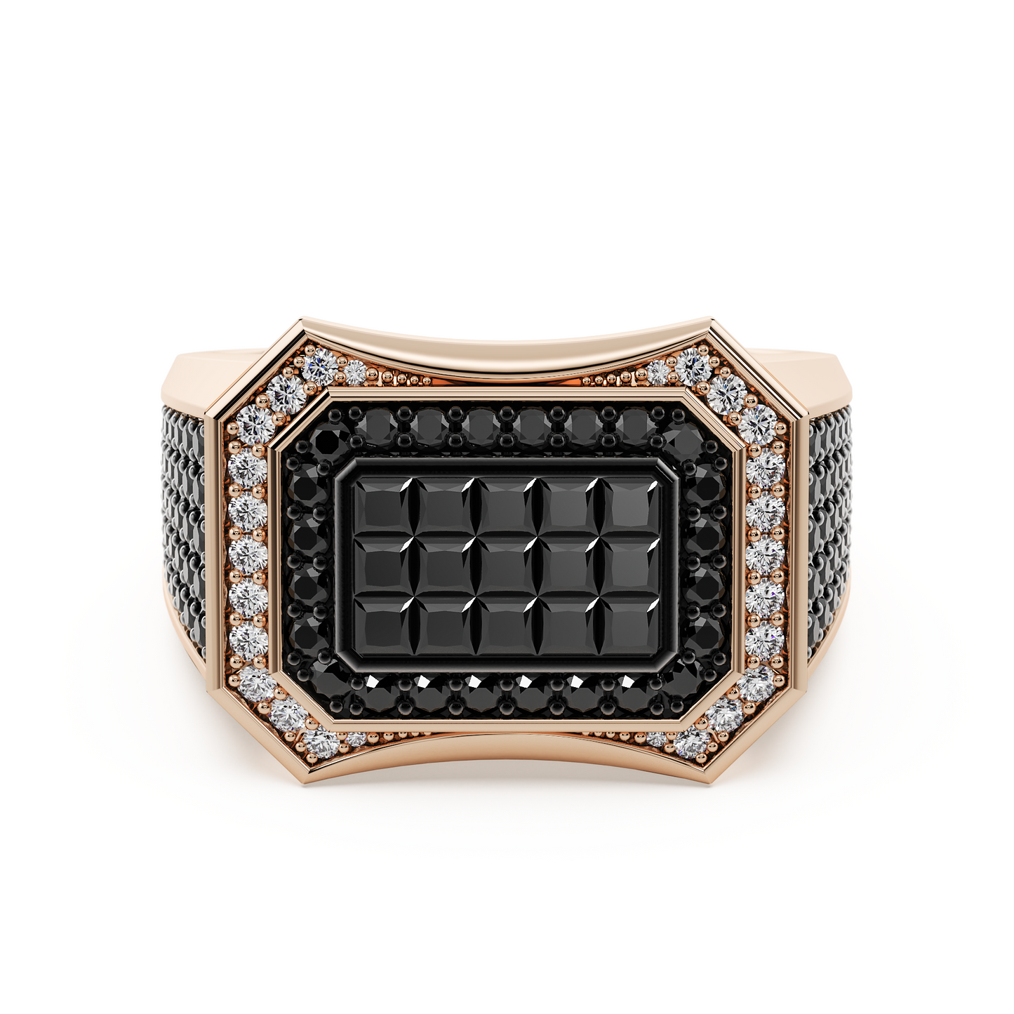 Monolith Black Diamond Ring