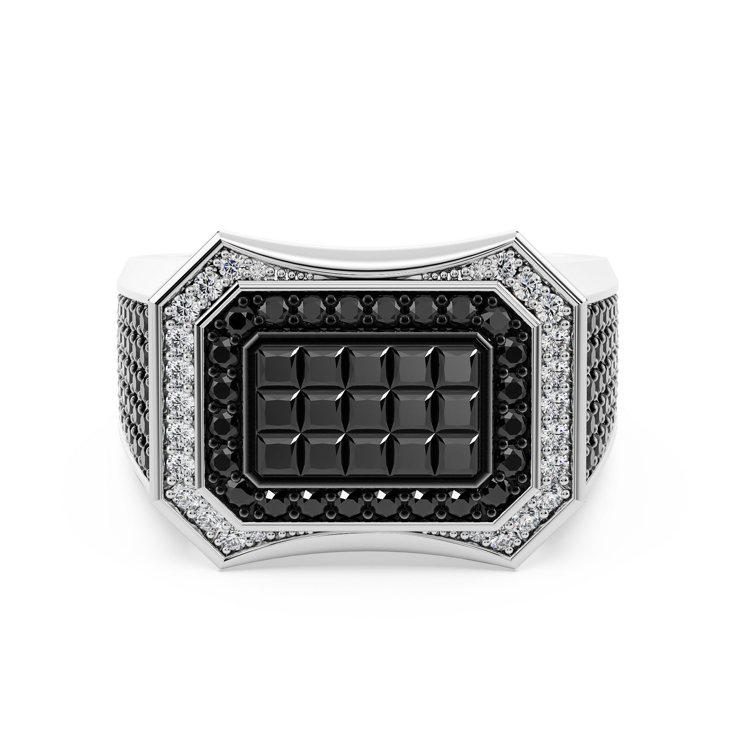 Monolith Black Diamond Ring
