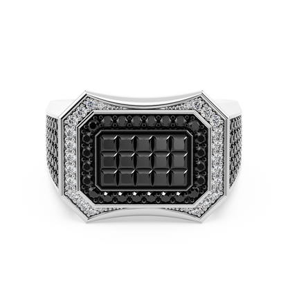 Monolith Black Diamond Ring