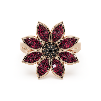 Flowever Ruby Ring