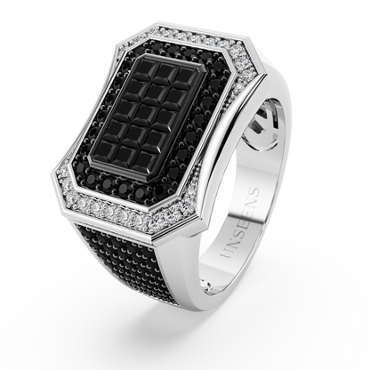 Monolith Black Diamond Ring