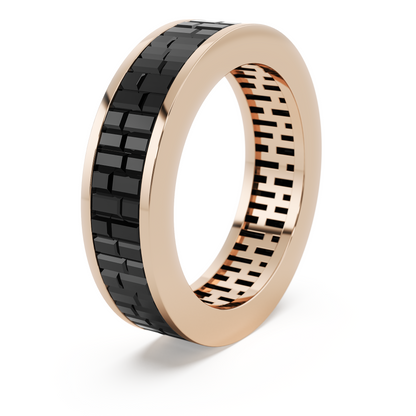 Messy Day Black Diamond Ring