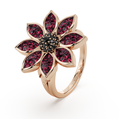Flowever Ruby Ring