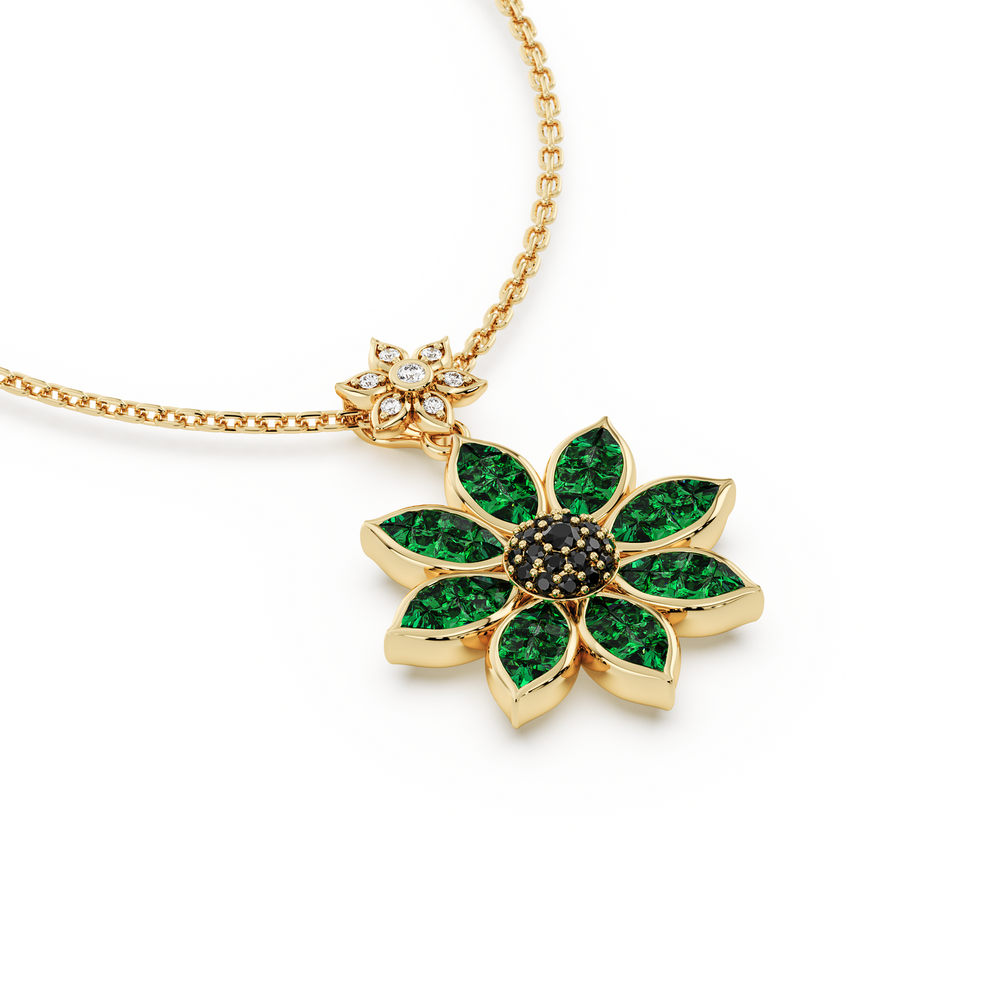 Flowever Green Garnet Pendant