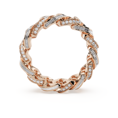Cuban Full Diamond Ring