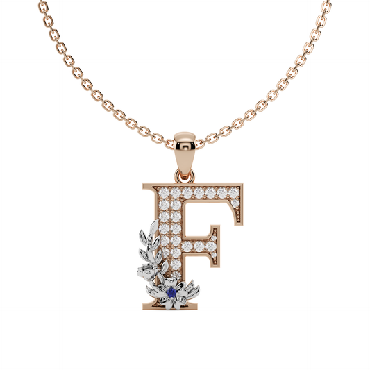Everbloom Initials Pendant "F"