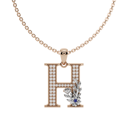 Everbloom Initials Pendant "H"