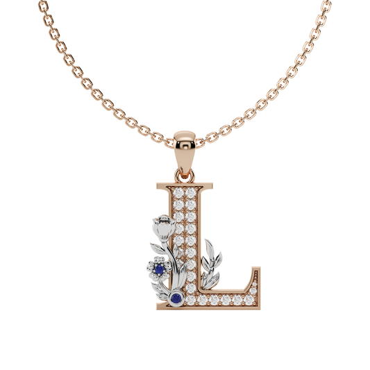 Everbloom Initials Pendant "L"
