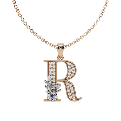 Everbloom Initials Pendant "R"