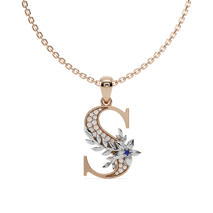 Everbloom Initials Pendant "S"
