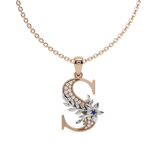 Everbloom Initials Pendant "S"