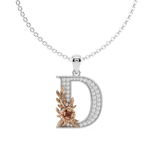 Everbloom Initials Pendant "D"