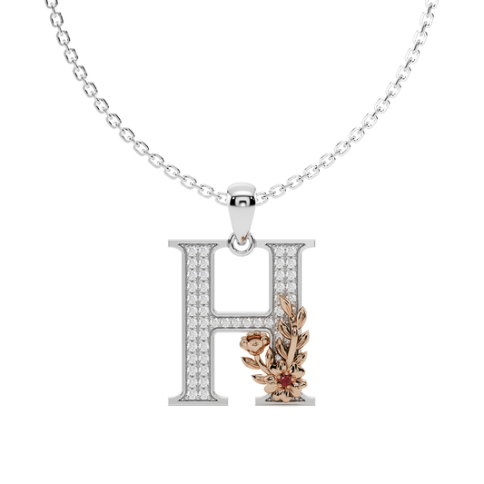 Everbloom Initials Pendant "H"