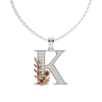 Everbloom Initials Pendant "K"