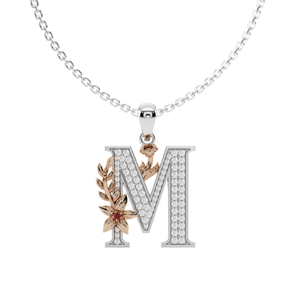 Everbloom Initials Pendant "M"
