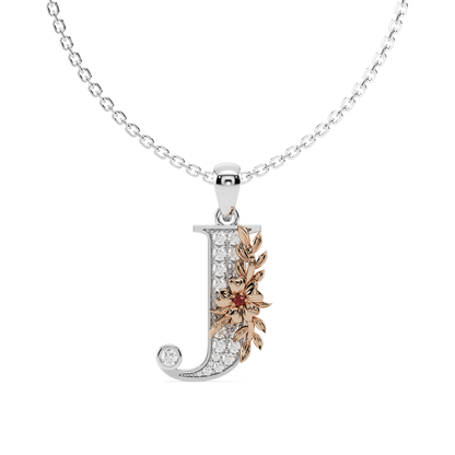 Everbloom Initials Pendant "J"